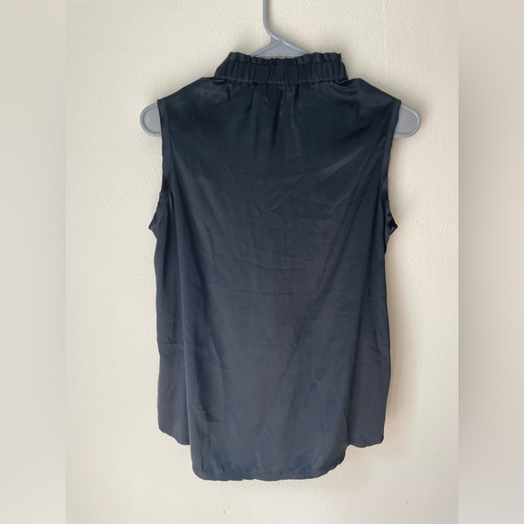 Go silk tank top with frayed edges. Size XS - Picture 5 of 6